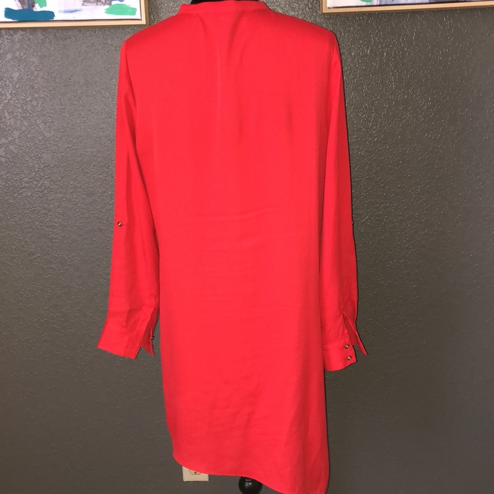Black Label Red Tunic Asymmetric Size 1 - image 4